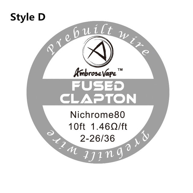 Ambrose 3m/roll Nichrome80 Clapton Wire for RDA RBA Rebuildable Atomizer Electronic Cigarette Heating Wires Vape DIY Coil Tools