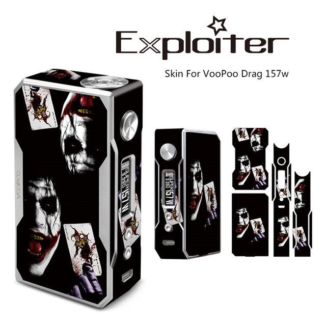 E Cigarette Accessory Drag 157W Skin Sticker Protective Sleeve Vape Case PVC Material Cover Stickers for Voopoo 157W TC Box Mod
