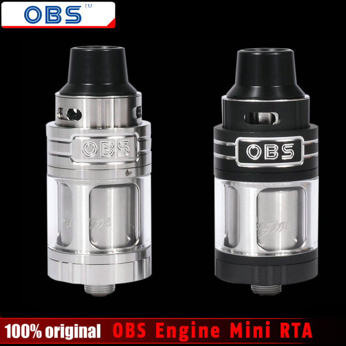 Original OBS Engine Mini RTA Atomizer 3.5ml Tank Rebuildable E-cig Food-grade Stainless Steel Top Airflow Adjustable Huge Vape