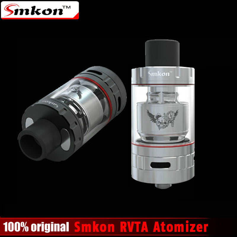 Original Smkon RVTA Atomizer 6ml Huge Capacity Top Filling Air Control System e-cig Atomizer rta Tank for 510 Thread Battery