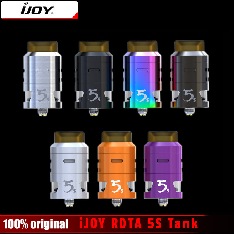 In Stock! Original iJOY RDTA 5S Tank 2.6ml Innovative Central Top Fill Aiflow Atomizer for Electronic Cigarette 18650 Box Mod