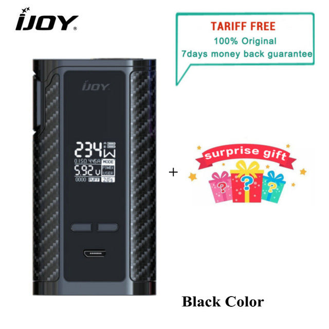 Original IJOY Captain PD270 Box Mod Vape 234W NI/TI/SS TC Electronic Cigarette Vaper Power by Dual 20700 Battery