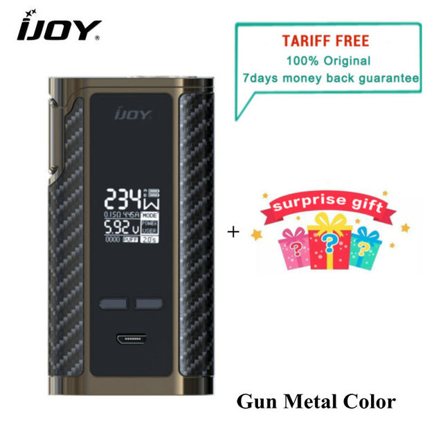 Original IJOY Captain PD270 Box Mod Vape 234W NI/TI/SS TC Electronic Cigarette Vaper Power by Dual 20700 Battery