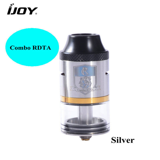 100% Original iJoy Combo RDTA RDA & Combo RDTA 2 Vape Sub Ohm Tank Atomizer 6.5ml e-Juice Capacity With Side Filling System