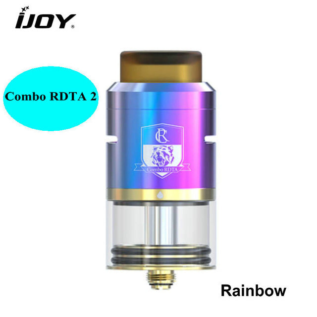 100% Original iJoy Combo RDTA RDA & Combo RDTA 2 Vape Sub Ohm Tank Atomizer 6.5ml e-Juice Capacity With Side Filling System