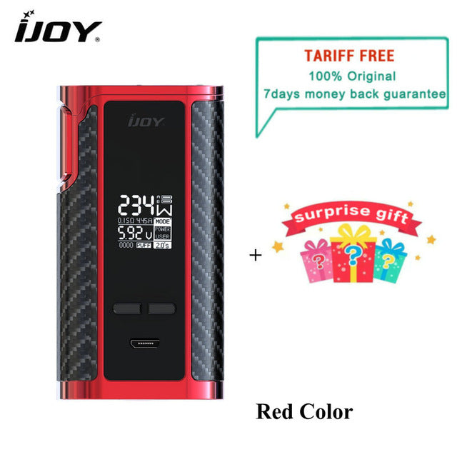 Original IJOY Captain PD270 Box Mod Vape 234W NI/TI/SS TC Electronic Cigarette Vaper Power by Dual 20700 Battery