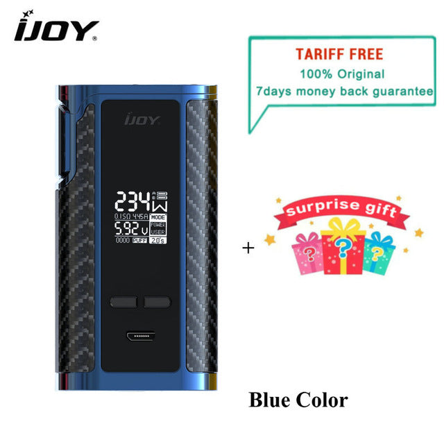 Original IJOY Captain PD270 Box Mod Vape 234W NI/TI/SS TC Electronic Cigarette Vaper Power by Dual 20700 Battery