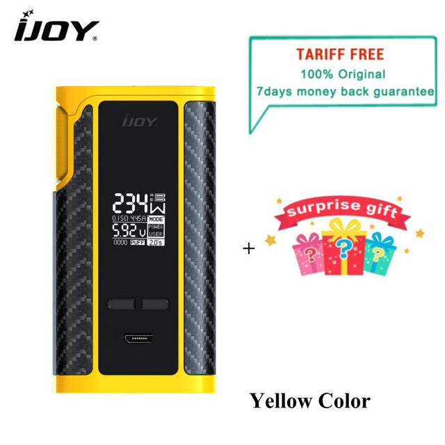 Original IJOY Captain PD270 Box Mod Vape 234W NI/TI/SS TC Electronic Cigarette Vaper Power by Dual 20700 Battery