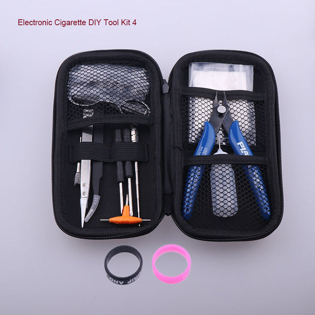 NEW XFKM Mini Vape DIY Tool Bag Tweezers Pliers Wire Heaters Kit Coil Jig Winding For Packing Electronic Cigarette Accessories