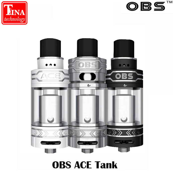 Original OBS ACE Tank 4.5ml with Ceramic 0.85 Coil With RBA Coil OBS ACE Atomizer for 510 Thread Battery for free shipping