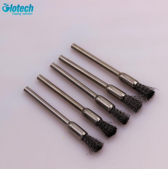 Glotech 5pcs/lot short steel mini cleaning brush long steel cleaning brush DIY tool for RBA RDA RTA DIY atomizer tank vape tools