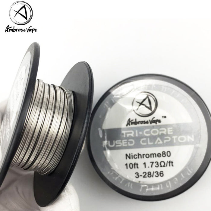 Ambrose 3m/roll Nichrome80 Clapton Wire for RDA RBA Rebuildable Atomizer Electronic Cigarette Heating Wires Vape DIY Coil Tools