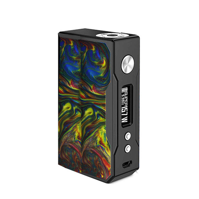 Original VOOPOO DRAG 157W TC Box MOD e cigarette 157W 18650 box mod Vape with US GENE chip Temperature Control Resin Box mod