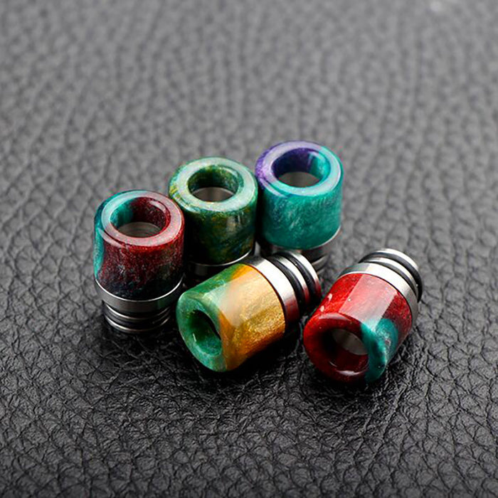 XFKM 2pcs Epoxy Resin Drip Tip Head Vape Mouthpiece 510 resin drip tip for  RDA Atomizer 510 Drip Tips