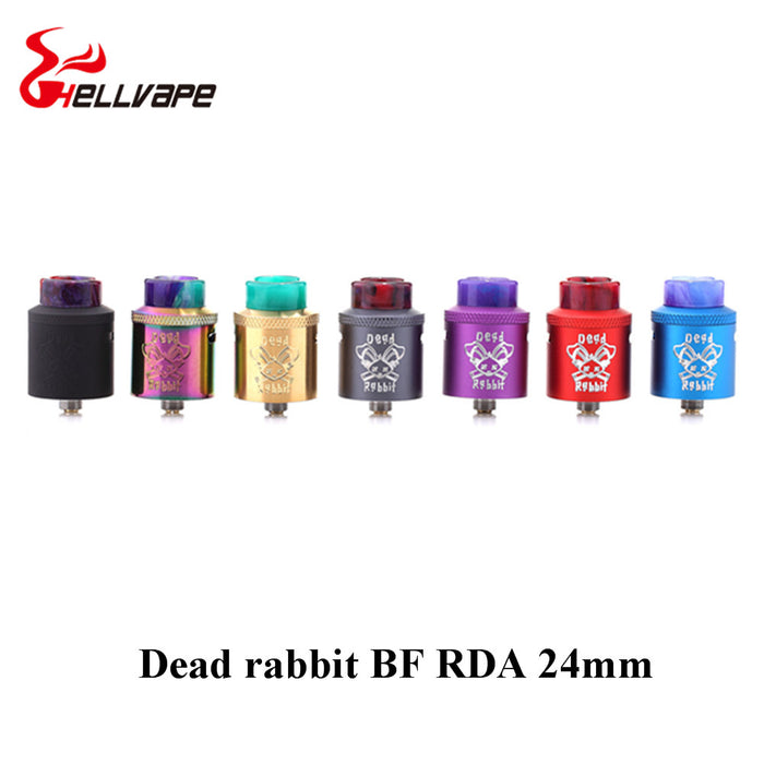 original Hellvape Dead Rabbit BF RDA Tank aluminum Supports Single/Dual Coil Vape For elctronic cigarette squonk box Mod