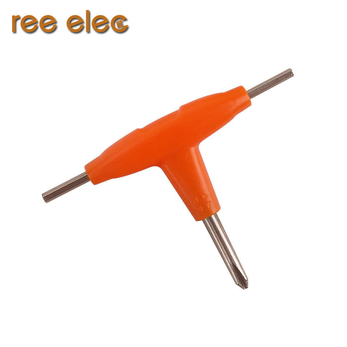 REE ELEC 1pcs 3 in 1 T Shape Screwdriver Electronic Cigarette Accessories For RDA Atomizer Tank Vape DIY Tools Cross Screwdriver