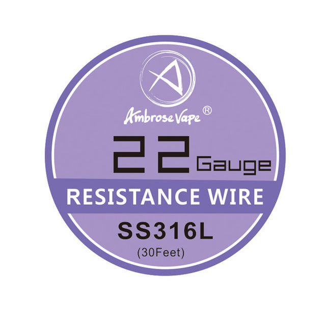 Ambrose 10m/roll SS316L Resistance Wire RDA RBA Rebuildable Atomizer Stainless steel Heating Wires Prebuilt Coil Vapor Tools