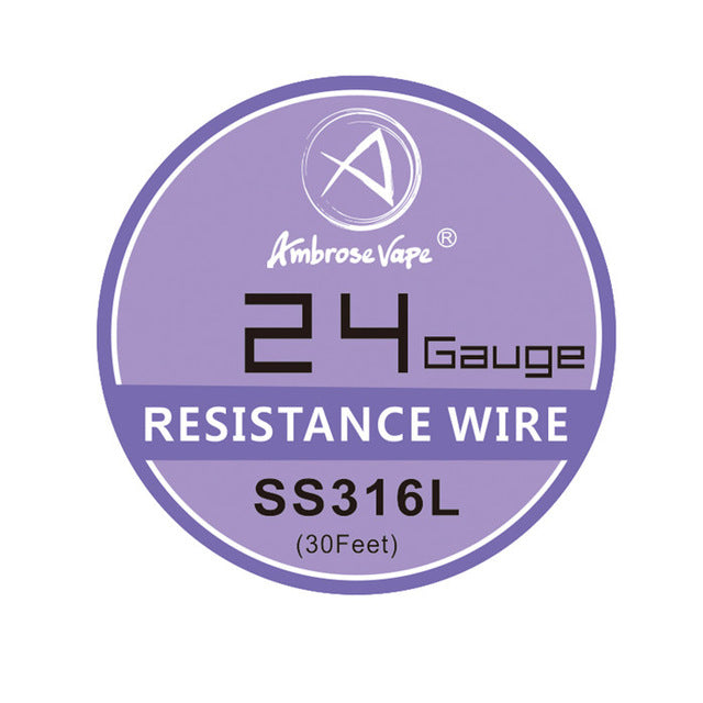 Ambrose 10m/roll SS316L Resistance Wire RDA RBA Rebuildable Atomizer Stainless steel Heating Wires Prebuilt Coil Vapor Tools