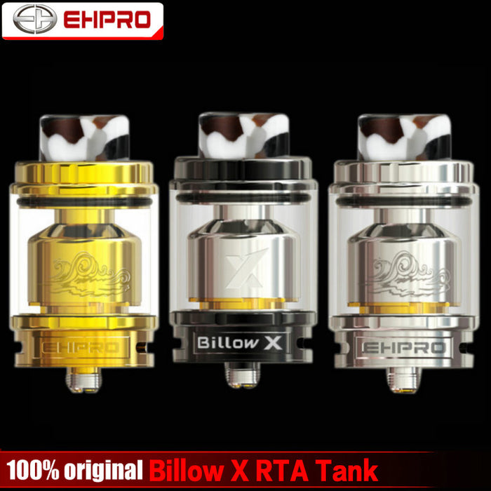 100% Original Ehpro Billow X RTA Tank 4ml/5ml 510 Thread Atomizer DIY Dual Coils e Cigarette Vaporizer Adjustable Airflow Vape