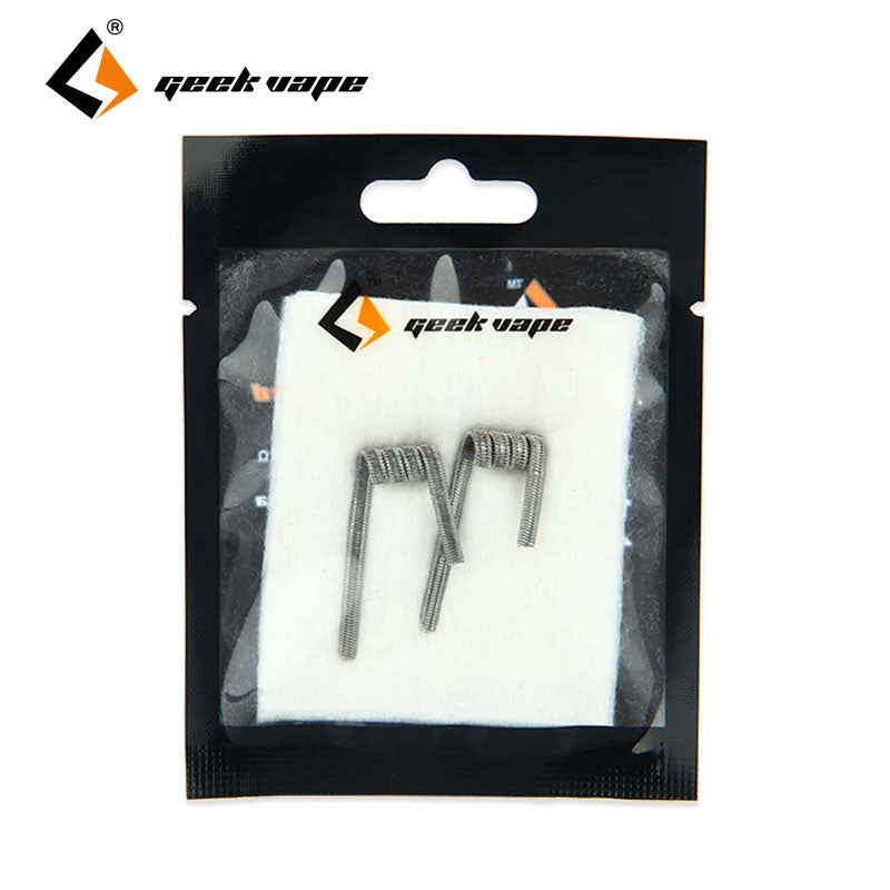 2pcs GeekVape Prebuilt Staple Staggered Fused Clapton Coil vs 2pcs GeekVape Prebuilt Alien Clapton Coil for DIY E-cig Accessory