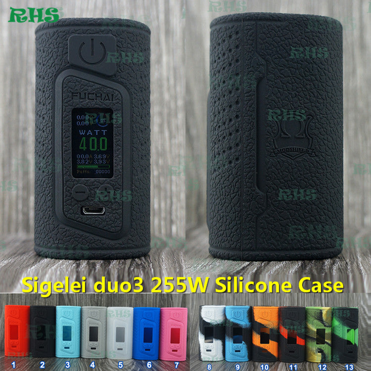 Best selling products Sigelei Fuchai duo-3 3 batteries mod cover Aliexpress New Arrival!Original Fuchai duo3 255W silicone case