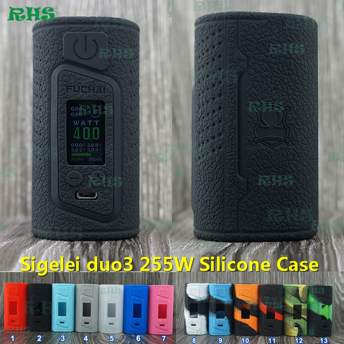 Best selling products Sigelei Fuchai duo-3 3 batteries mod cover Aliexpress New Arrival!Original Fuchai duo3 255W silicone case