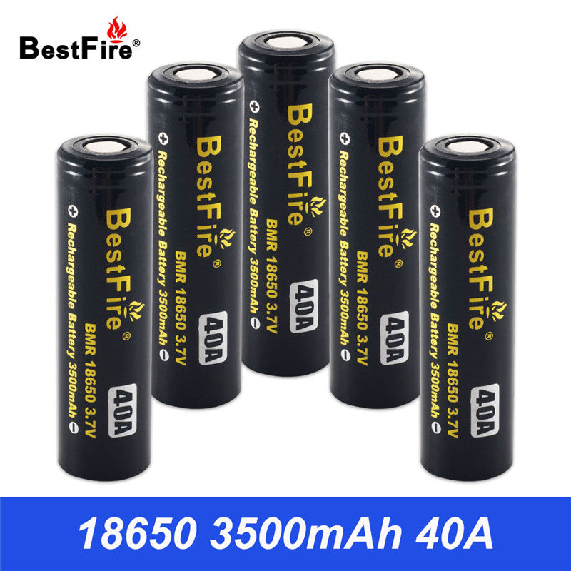 18650 Battery 3.7V Li-ion Rechargeable Battery 3500mAh 40A for Flashlight Torch Light VS HG2 for Sigelei Fuchai 213 Mod B042